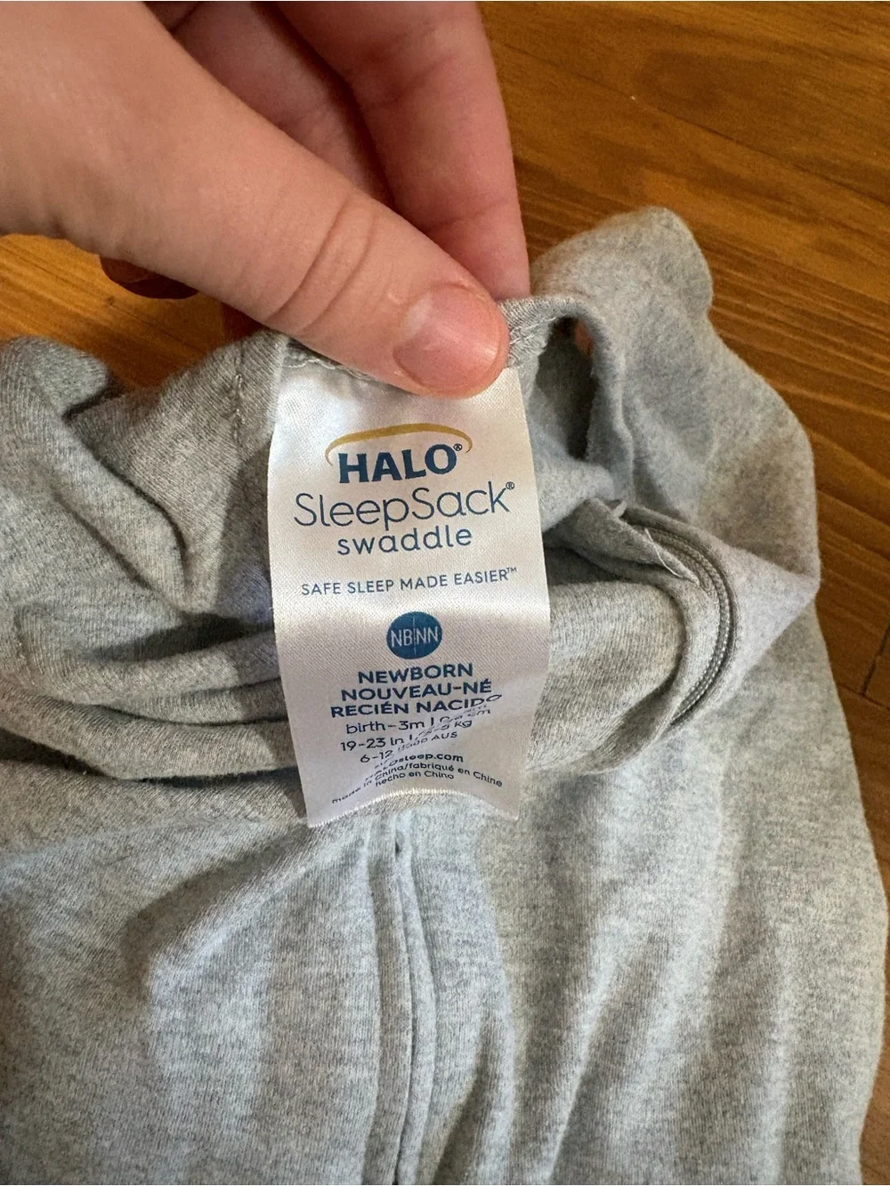 HALO Baby SleepSack Swaddle Gray